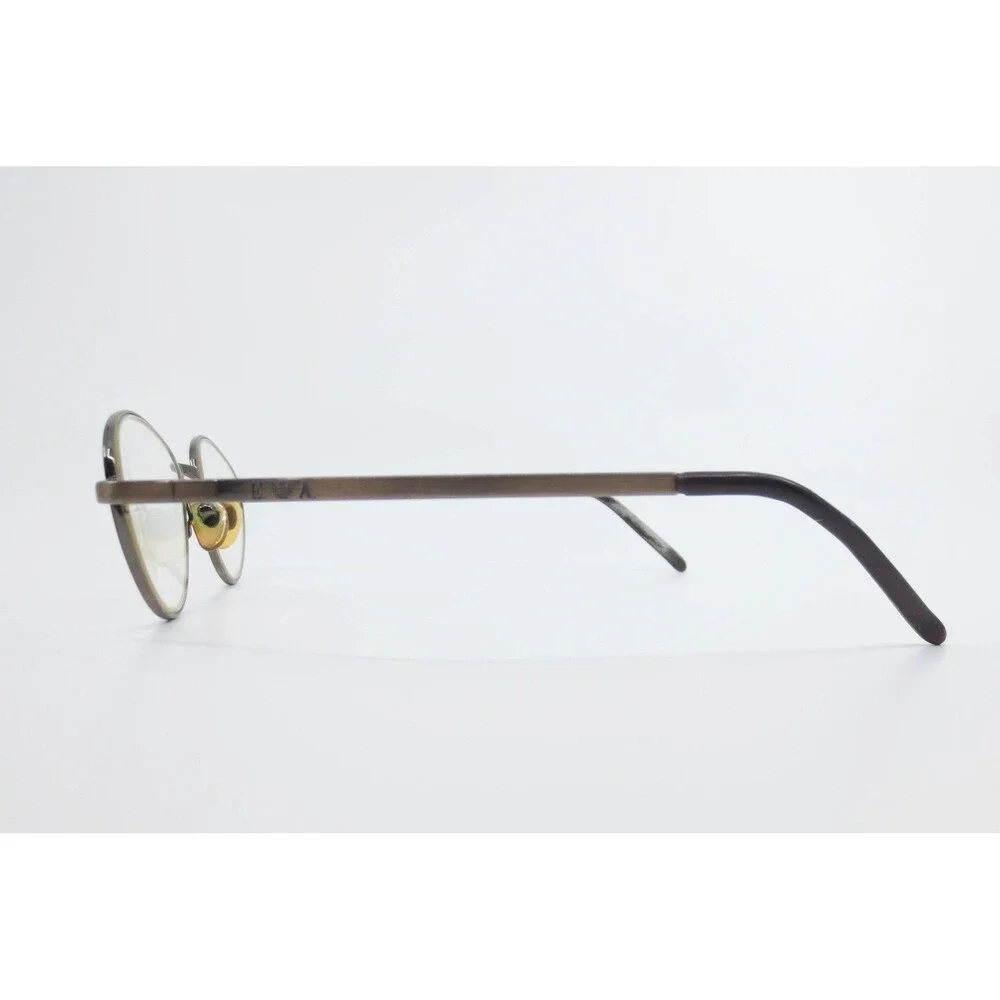 Emporio Armani 093 1021 Gunmetal Bronze Oval Eyeglasses Frames 49-19-130